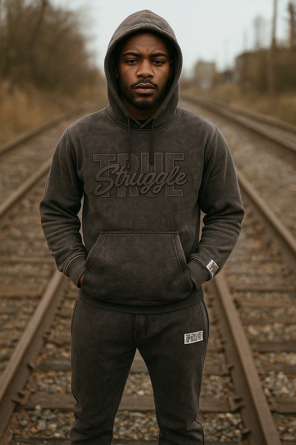 Hoodie ONLY (Brown Acid Wash)