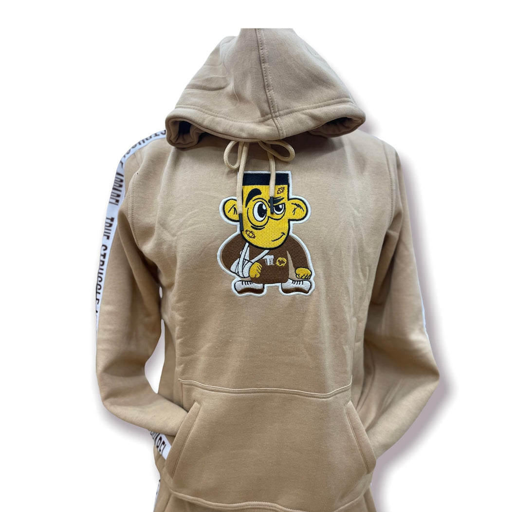 Tan and Brown Jogger Set
